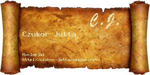 Czukor Jutta névjegykártya